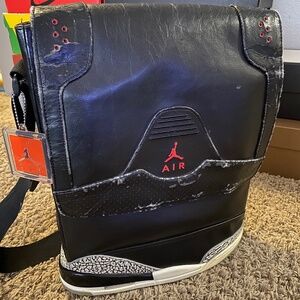 Jordan 3 black cement laptop bag.